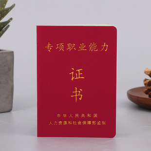 Special Skills Training Qualification Certificate Customized Vocational Skills Training Qualification Certificate Job Qualification Certificate Job Training Certificate
