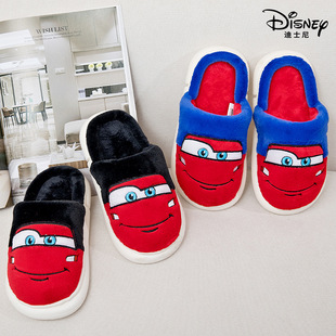 [70% discount] Dishi Spider-Man children's cotton slippers cartoon winter new warm Mao Mao shoes soft