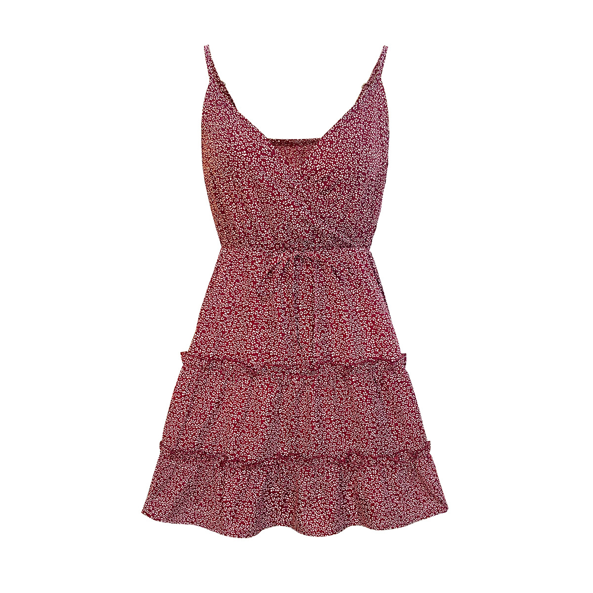 Polka Dot Maxi Slip Dress Image 7