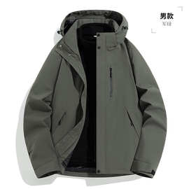 工厂直销全热封冲锋衣 S-4XL男女同款三合一可拆卸户外防寒登山服