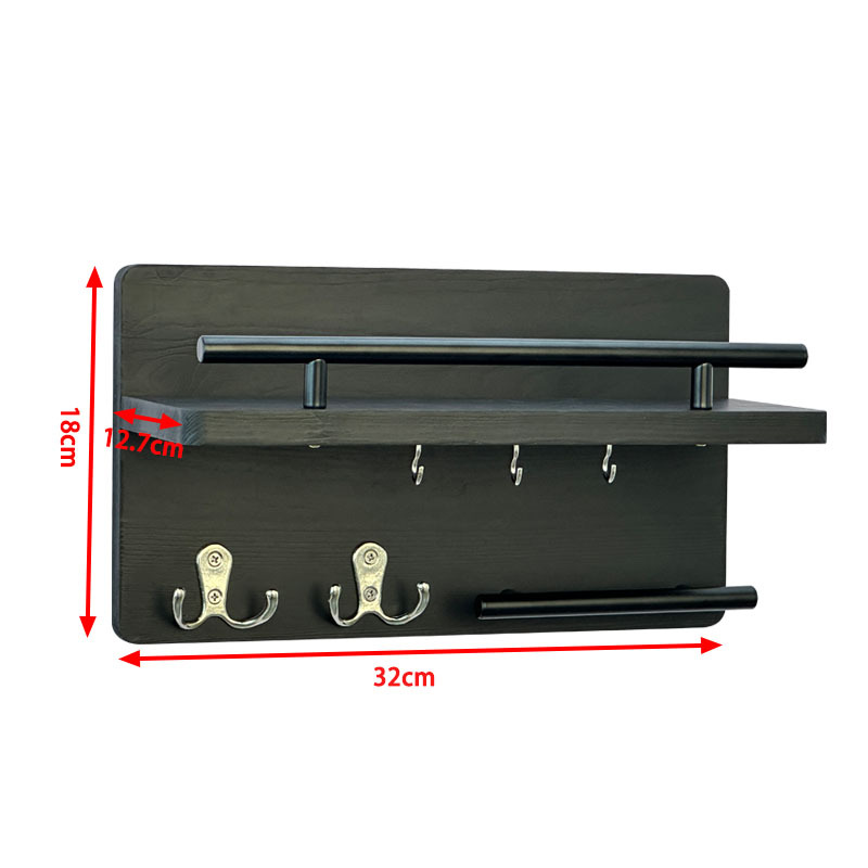 Amazon sala de estar colgante de madera pared colgante de pared estante de almacenamiento colgante de llaves de puerta de entrada marco de madera