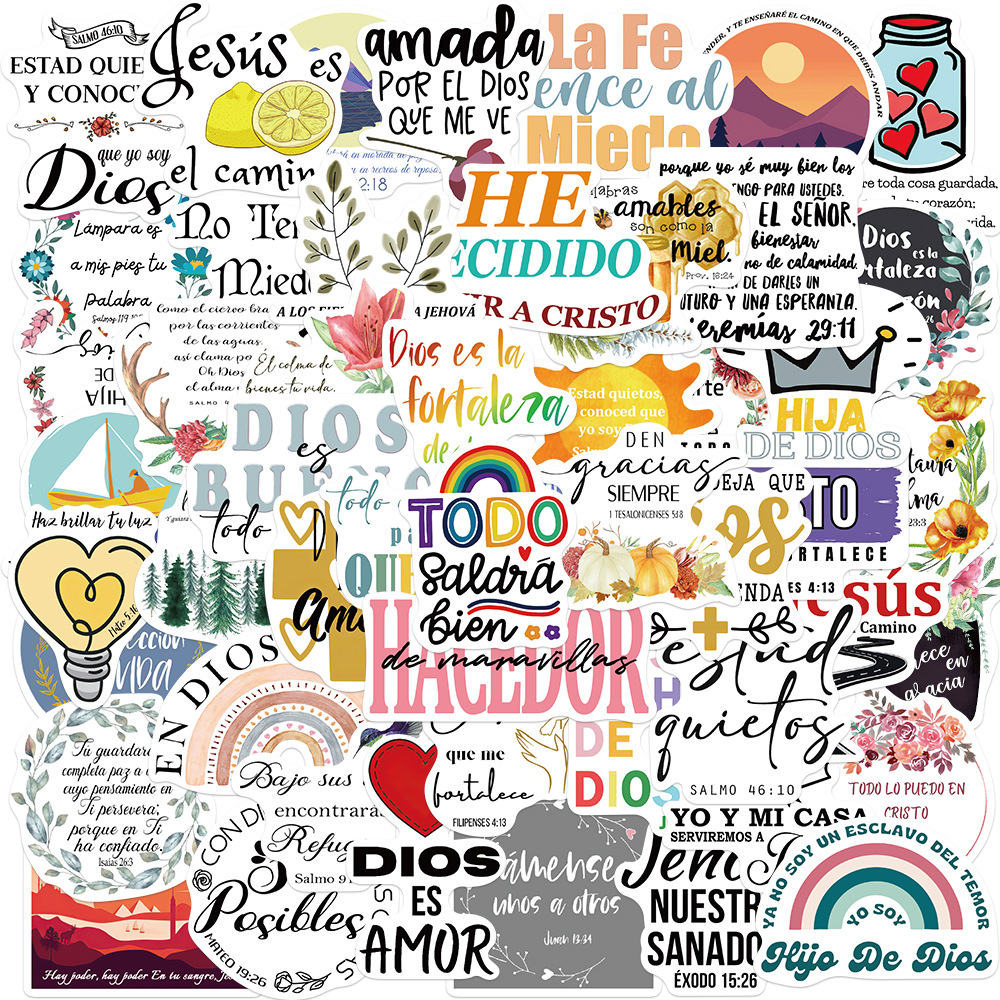 22g Weight Stickers Stationery Type 1 Set Quantity 1 Set Guitar Letter Graffiti School PVC Cute Stickers