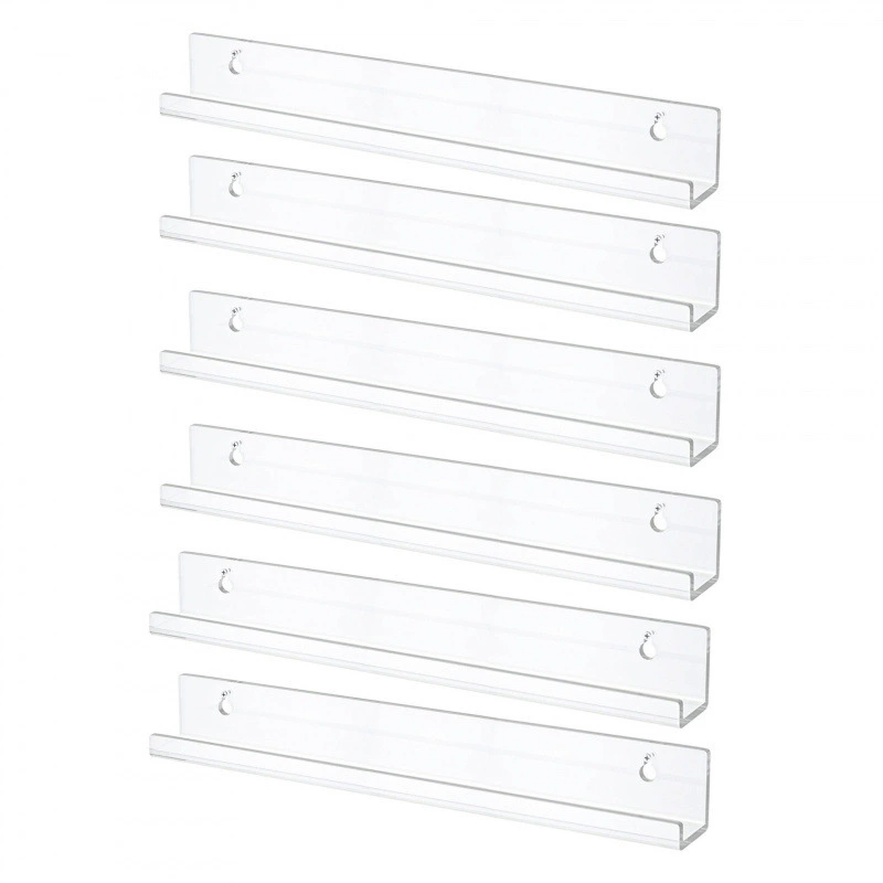 В наличии трансграничная 15inch акриловая стойка для пластинок, стойка для лака для ногтей, стеллаж для компакт-дисков, настенная стойка для виниловых пластинок, настенная