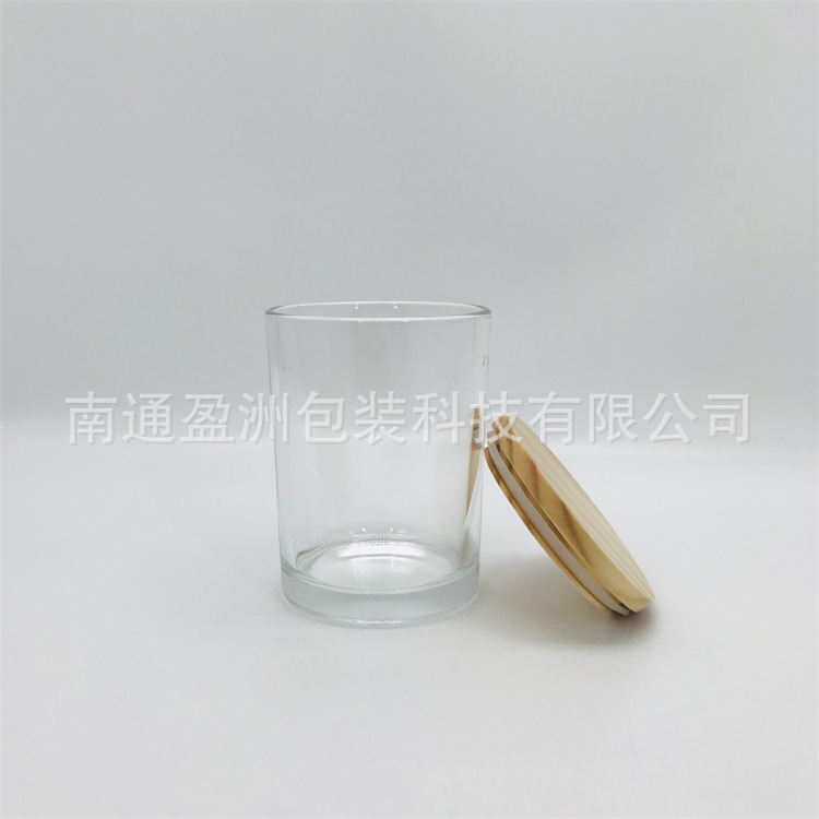 厂家批发香薰蜡烛杯 家居摆件透明玻璃杯蜡烛台蜡烛瓶模具空杯子