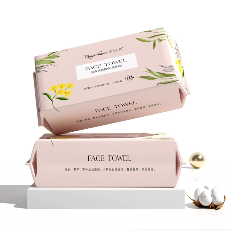 Disposable Cotton Face Towels, Soft Non-Woven Wet Wipes, Multiple Sizes and Counts