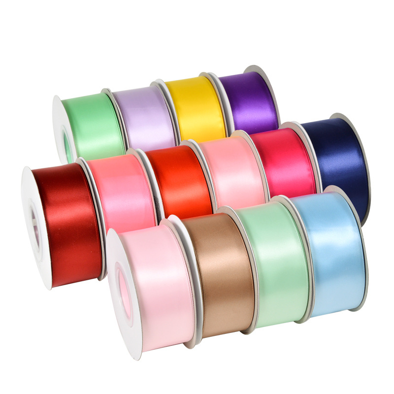 Cinta de Poliéster de una Cara Yao Ming, 196 Colores, Cinta de Satén al por Mayor, Accesorios para Lazos Hechos a Mano, Cinta para Empaque