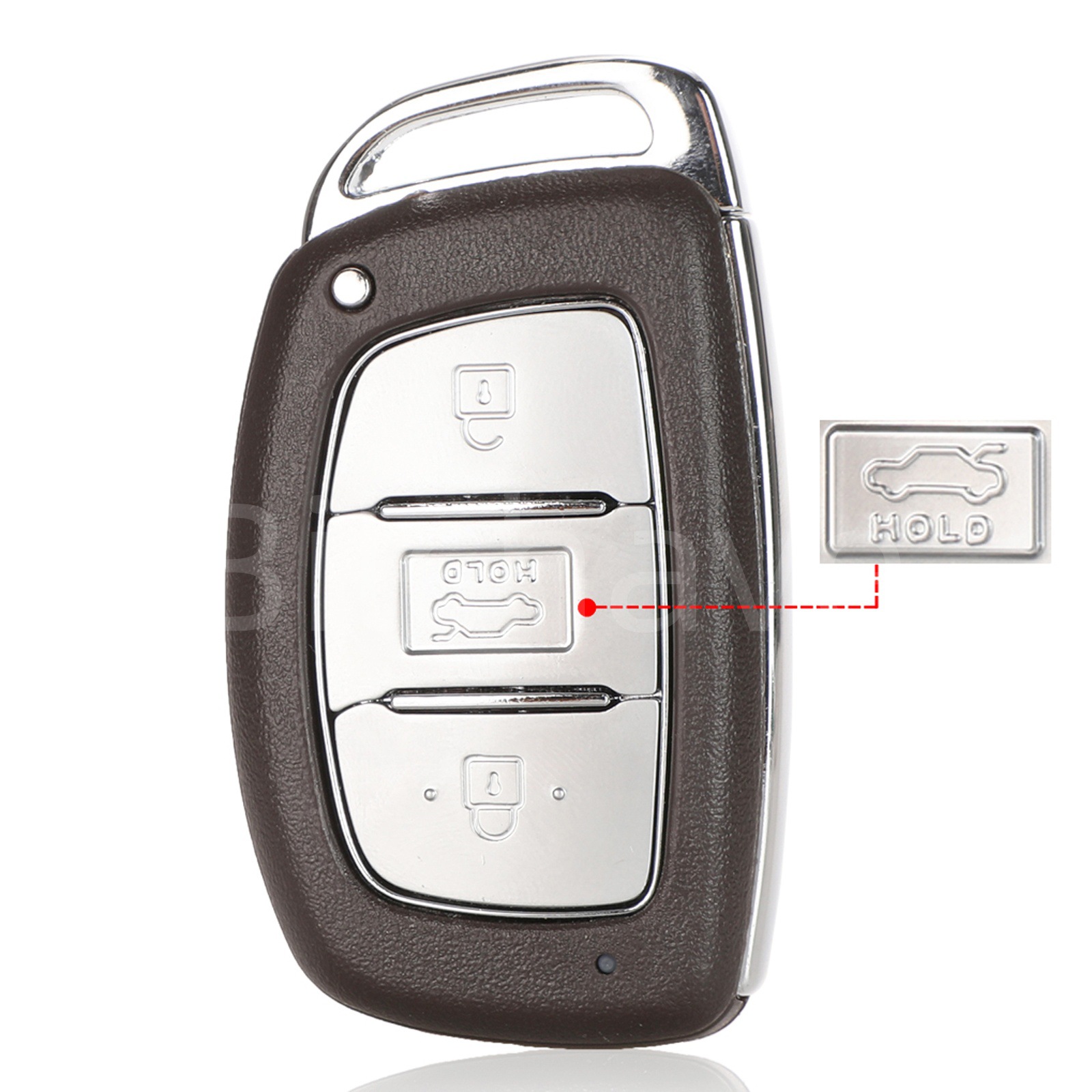 Hyundai Smart Remote Key Replacement Shell with Battery Holder for Hyundai Mistra IX35 Elantra Reina (Car Keys) - middle-trunk