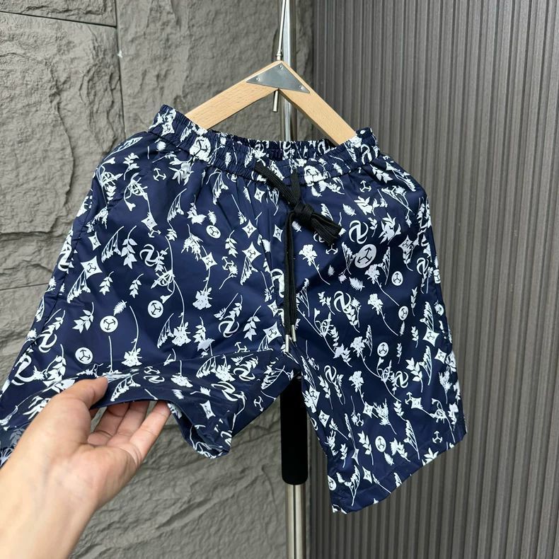 Men's Clothing High End Men's All Over Print Casual Shorts Summer Thin Quick Drying Straight Leg Stylish Five Point Beach Shorts_viptrois.com