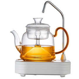 RKT4电陶炉煮茶器玻璃蒸茶壶套装小型蒸汽蒸茶器全自动家用烧茶炉