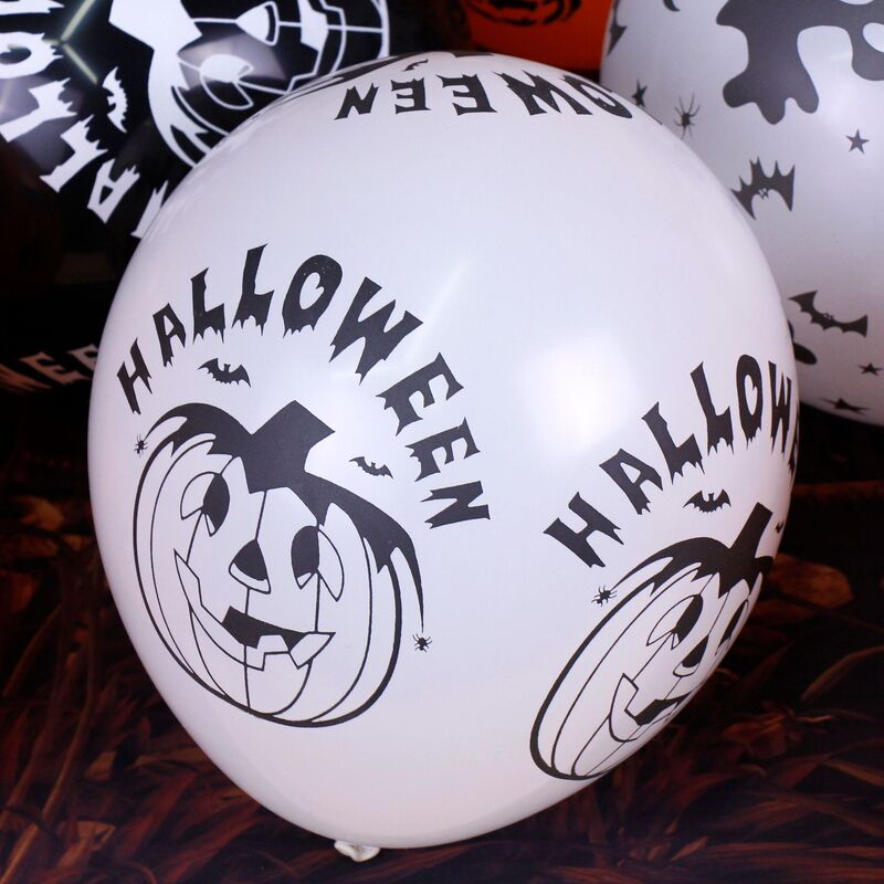ハロウィーン風船装飾セット印刷パーティー用品コウモリハロウィーン道具鬼節ラテックスカボチャ風船|undefined