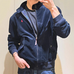 跨境爆款现货正确版本高品质RL家新款灯芯绒夹克外套宽松版情侣款
