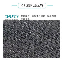 遮阳网 黑色包边打孔隔热遮光网加厚遮阴网 户外庭院遮阳防晒网