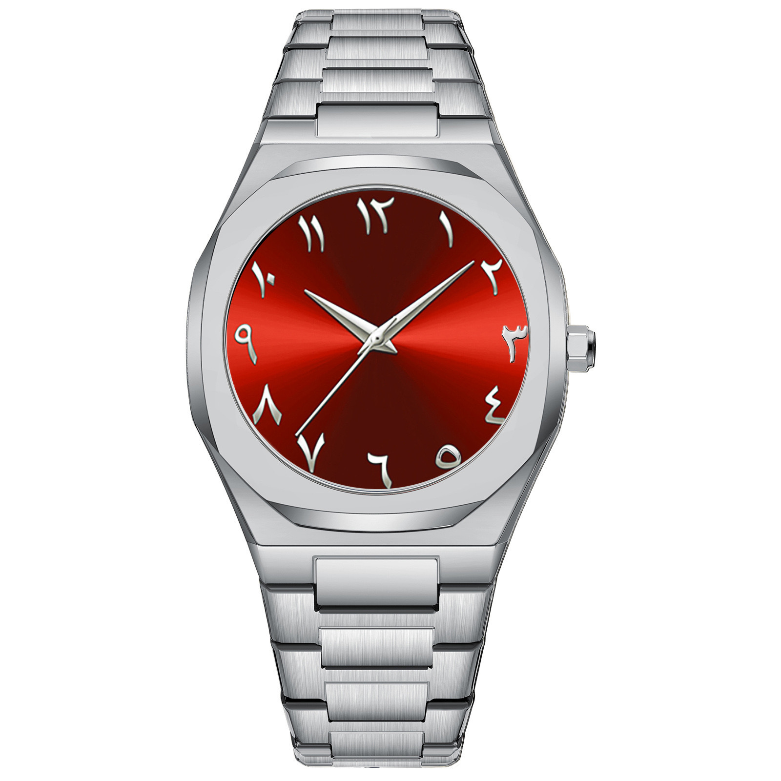 Silver-red frosted shell (alloy)
