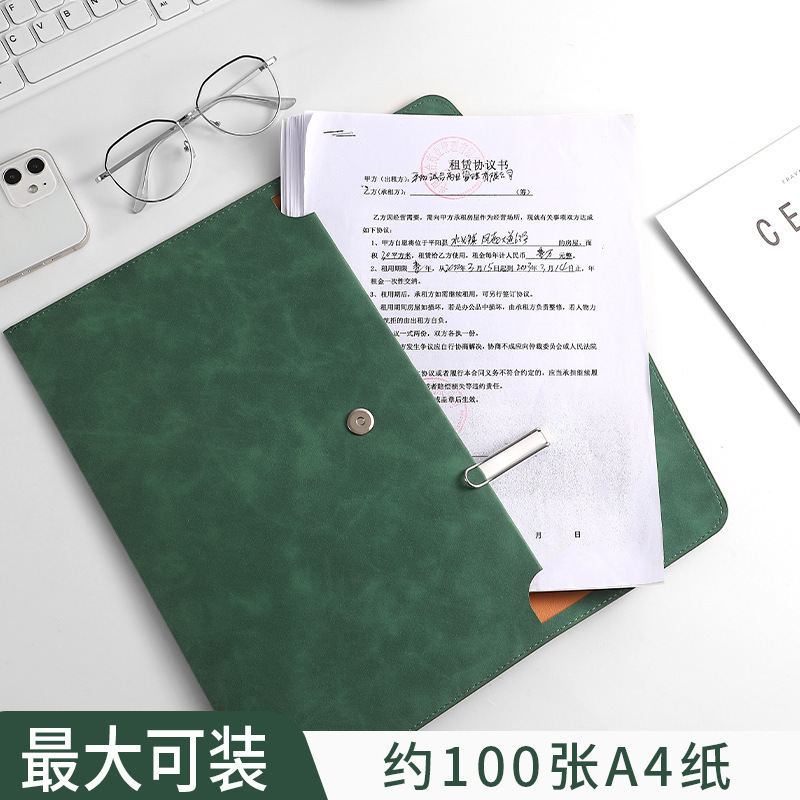 革のファイルバッグa 4ファイルファイルファイルファイルバッグを厚くして、防水ビジネス収納袋を押して、ロゴ卸売りを印刷することができます。|undefined