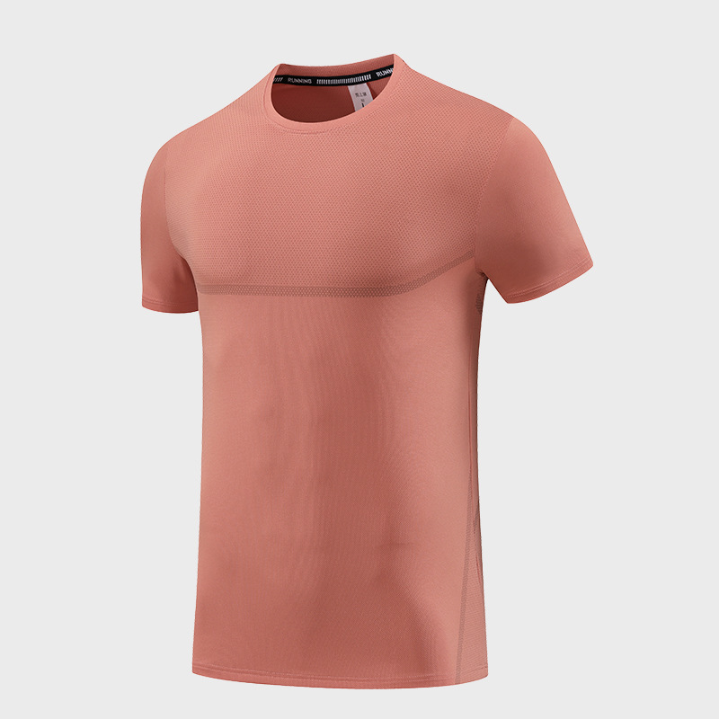 Camiseta deportiva de secado rápido personalizada transfronteriza de manga corta para hombre, camiseta de entrenamiento físico de seda de hielo holgada de verano transpirable para exteriores