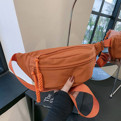 Canvas casual bags for women 2023 new fashion crossbody bag sports chest bag niche versatile ins waist bag Japanese style