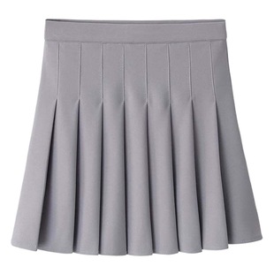 Pleated skirt Women's Spring and Autumn New skirt A- Line skirt high waist slimming black and white anti-exposure skirt summer