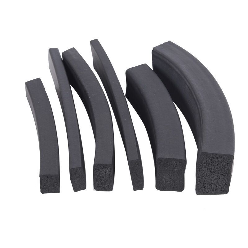 不带胶三元乙丙海绵条 橡胶海棉条 黑色胶条 橡胶发泡方条