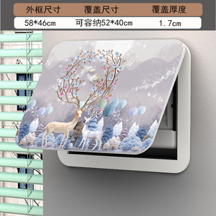Weak box decoration shielding multimedia information box net cable box ultra-thin cover meter box decorative painting free of perforation