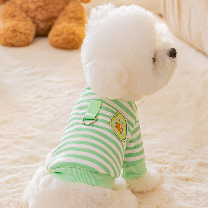 Otoño e Invierno Perro Japonés y Coreano de dibujos animados lindo suéter de dos piernas gato tracción cálido invierno ropa para perros mascotas