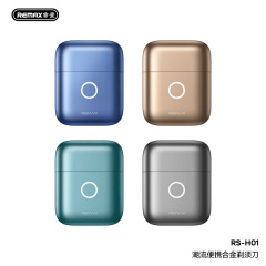 REMAX トレンド ポータブル 防水 衝撃吸収 USB-C 超長持ち 電気メッキ合金シェーバー RS-H01