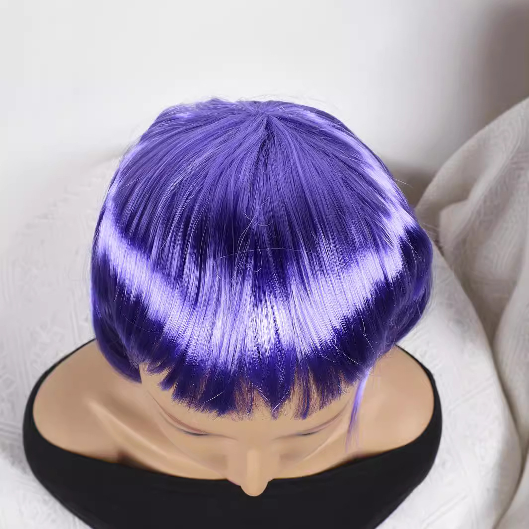 Fibra química al por mayor bob cabello pelucón mecánico pelucón cubierta de pelo