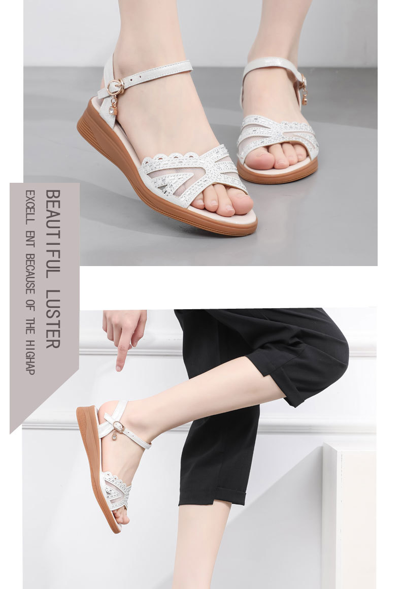 Sandal nữ đế bệt quai chữ V mềm mại chống trượt mùa hè — Màu đen chi tiết 13