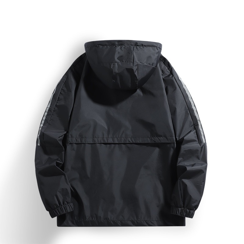 Tejido de nylon de alta calidad chaqueta deportiva chaqueta con capuz para hombre abrigo delgado al aire libre chaqueta casual para hombres image 4