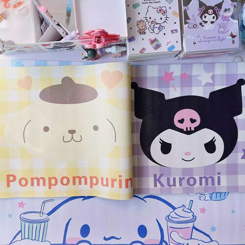 Kuromi Jade Dog Table Mat Long Writing Eating Placemat Dormitory Keyboard Mat Clay Playing Mud Non-stick Handmade Mat