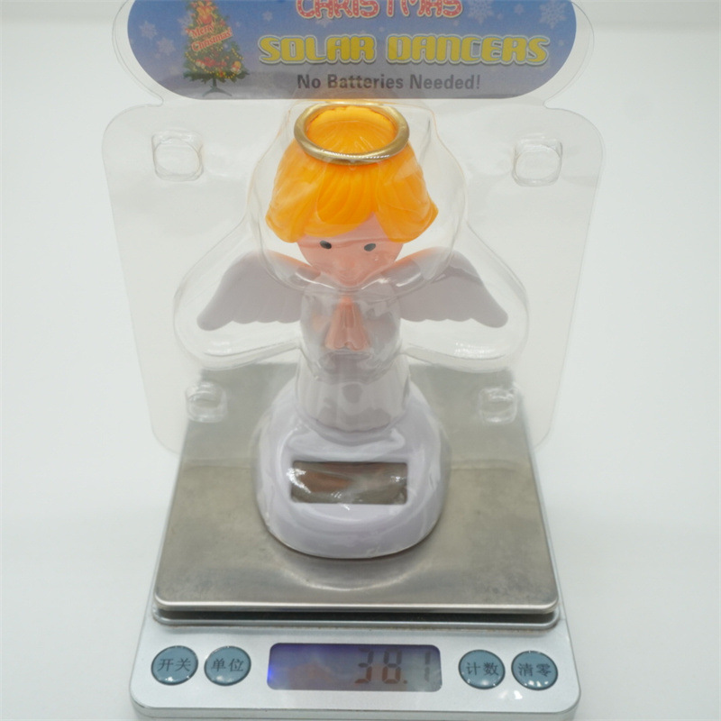 天使太阳能摆件吸收阳光自动摇摆汽车内饰挂件装饰品创意摆件详情24