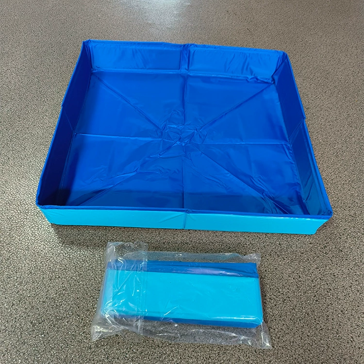 Foldable Pet Pool, Portable PVC or Composite Lining, Anti-Slip Bottom, Multiple Sizes