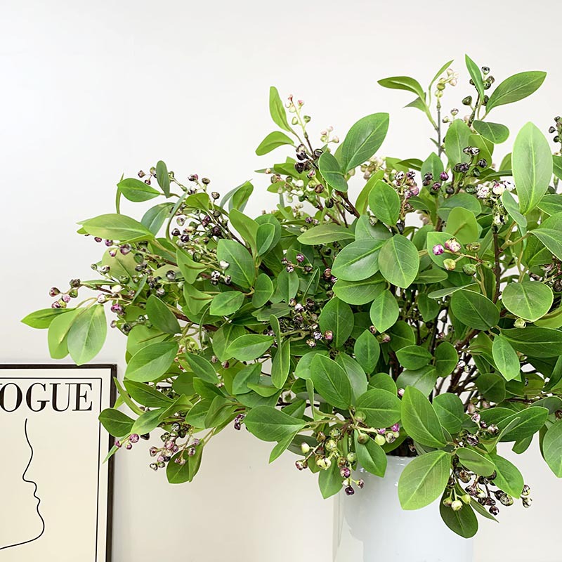 Simulated Lilac Fruit Nordic Style Artificial Flower Plant Eucalyptus Leaf Photo Prop Home Decor Ornament Artificial Flower