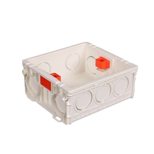 PVC86 type seamless assembly docking box shallow bottom box 3.8 cm ultra-thin 45 mm switch socket concealed installation line box 