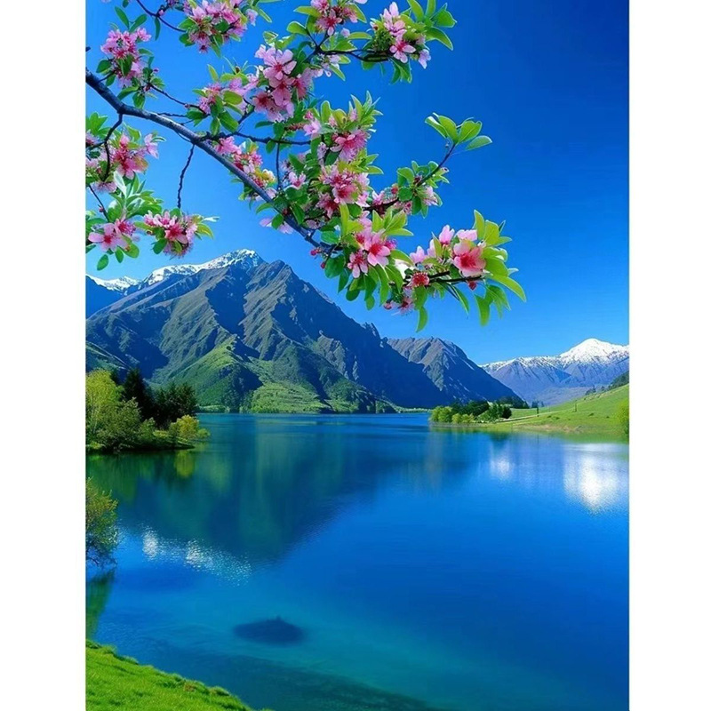 乡村田园风景画客厅卧室房间装饰墙壁贴纸山水风景画不干胶贴纸