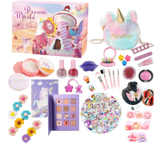 2023 Navidad cuenta atrás caja de montaje bloques construcción descompresión joyería unicornio chica juguete niños y niñas regalo