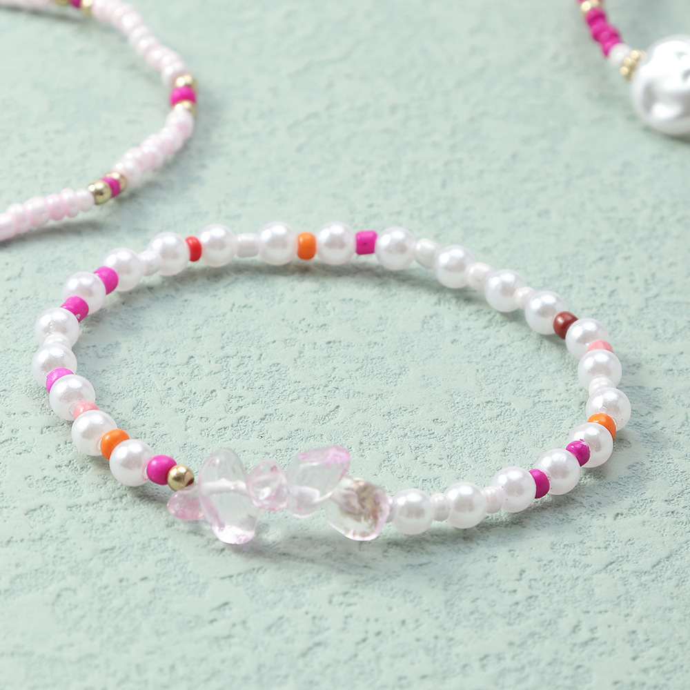 15g Weight Bracelets Classification Beads Chain Material 1 Set Quantity Casual, Daily Occasion Artificial Crystal, Seed Bead Material Geometric Pattern Women's Gender Beaded Design Simple Style Style Simple Style Geometric Artificial Crystal Seed Bead Beaded Women's Bracelets 25