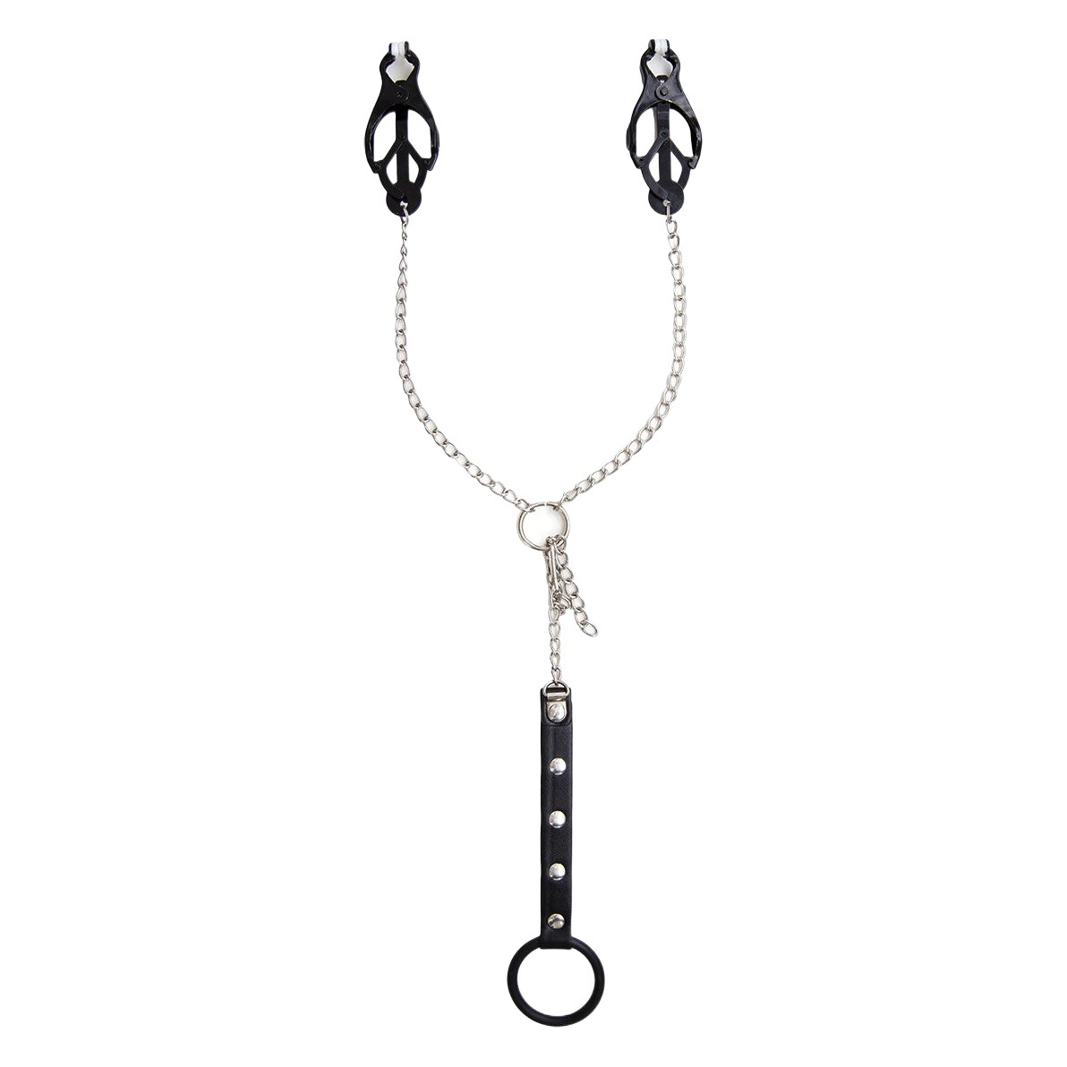 Pinzas para pezones para hombre, pinzas de tres hojas, anillos para pene, juguetes sexuales para adultos, cadenas para pezones, anillos para pene SM, anillos retardantes para hombre, anillos JJ