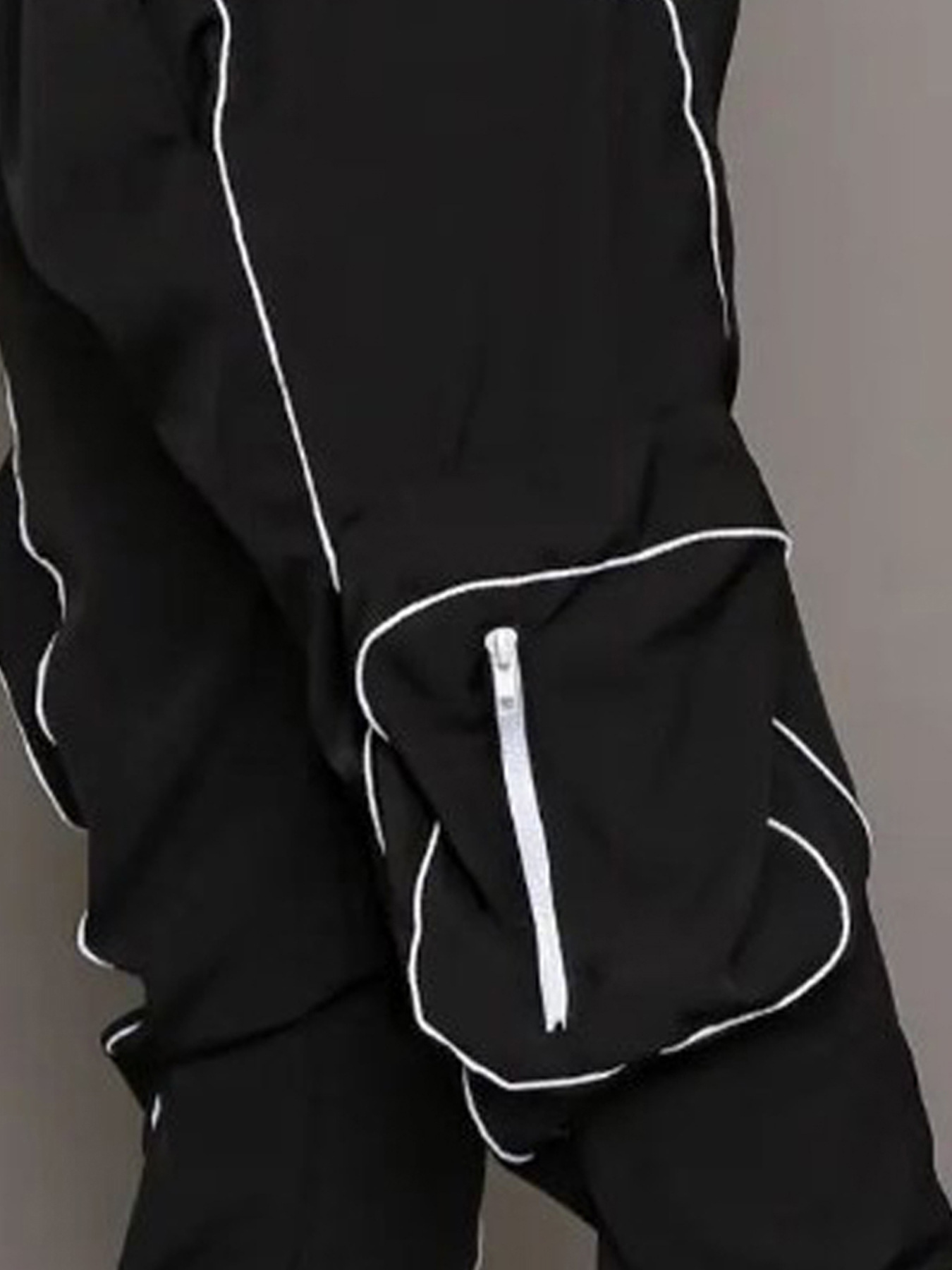 Herren Freizeithose Mit Reflektoren Für Einen Modernen Look_voghion.com