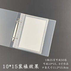 畫冊收集冊油畫棒作品收納相冊10*10水彩畫保存A5A420*20方形收納