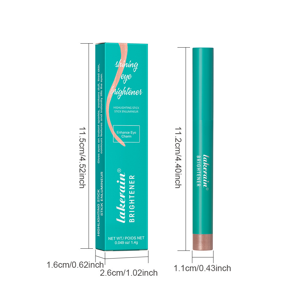 Lakerain Eye Langlebiger, wasserfester, schweißfester Perlglanz-Lidschatten, Farb-Make-up-Highlighter_voghion.com