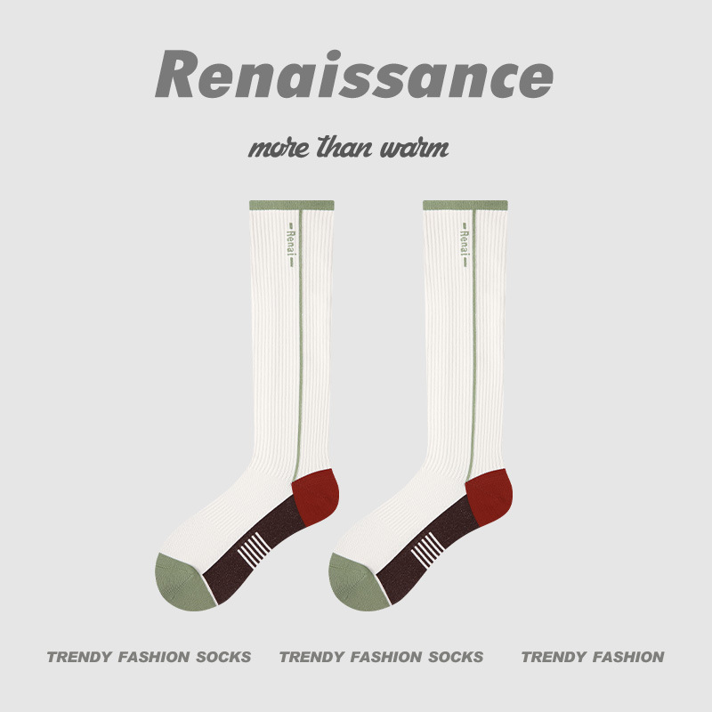 Renaissanceスポーツストレスふくらはぎソックス圧縮フィットネスランニング縄跳びヨガプラティバドミントンソックス|undefined