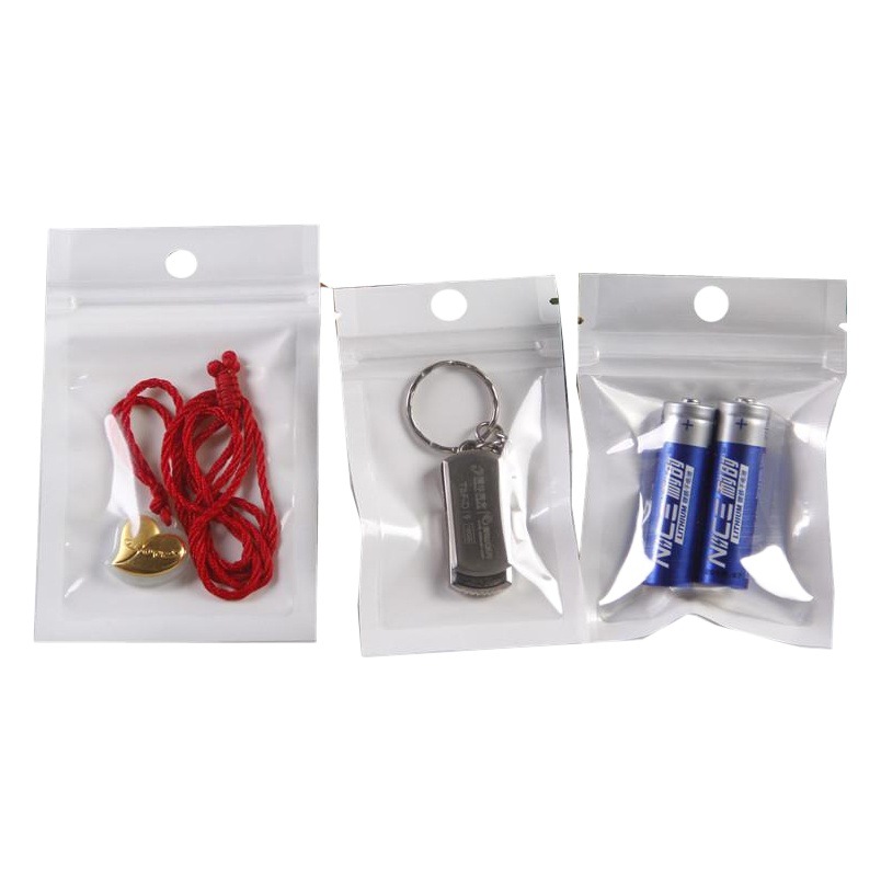 Joyería ziplock bolsa Película de perlas Yin y Yang bolsa de hueso bolsa de plástico translúcido teléfono móvil bolsa de embalaje de la cáscara bolsa de plástico de artes de pesca