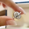 Oval dove egg 2 carat