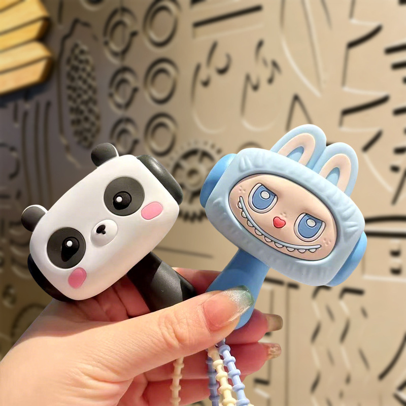 Cartoon Creative Sounding Hammer Keychain Pendant Student Car Backpack Decoration Small Gift Wholesale