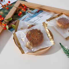 Cookies, mooncakes, glutinous rice boats, flower-shaped snow cookies, plastic windowed transparent machine-sealed bags, fudge baking packaging bags