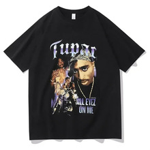 服装女时尚恤歌手嘻哈t街头短袖上衣夏季t恤特大号说唱ac2024upT