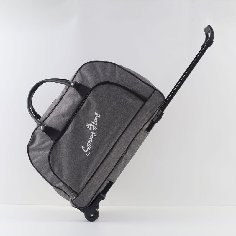 Large-Capacity Trolley Travel Bag, Waterproof and Durable Handbag, Long and Short-Distance Boarding Luggage Bag, Lightweight Drag Bag for Men