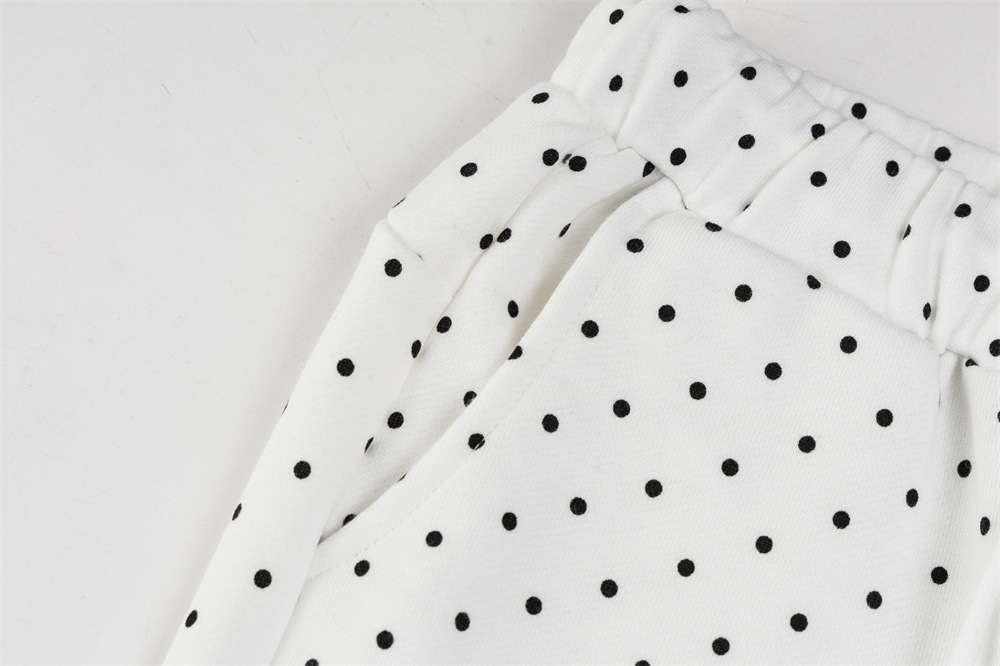 Ropa de hombre Trajes casuales deportivos para hombres y mujeres, marca de moda, chaqueta sudadera con capucha y lunares con estampado completo, pantalones holgados de campana con pierna ancha_voghion.com