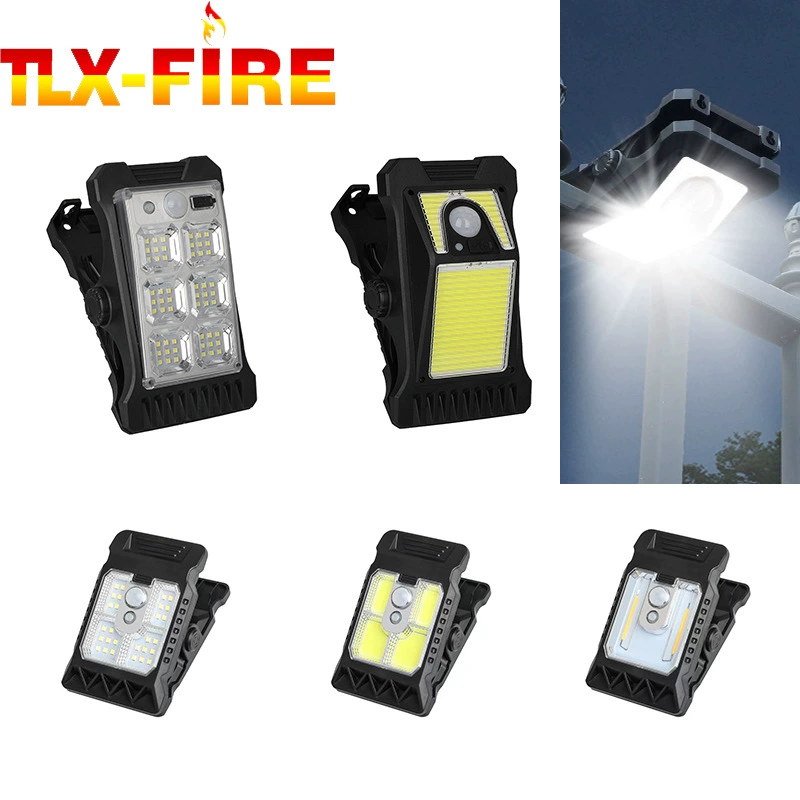 Зажим солнечная настенная лампа тела индукция наружный двор лампы обучения ночью интеллектуальный автоматический солнечный уличный фонарь