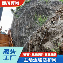 优质边坡防护网 主动网 盖山网 拦石网冀鸿厂家出售